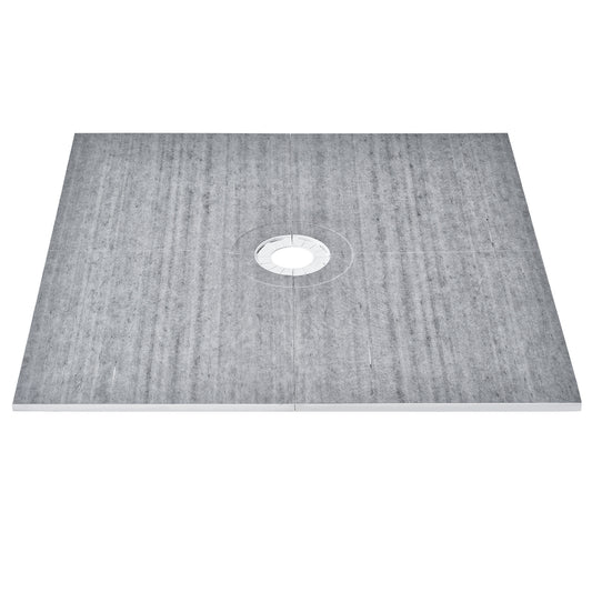 Douchebak – Douchevloer – Doucheplaat – Douchebakken – Douchefundering – Lichtgewicht EPS Materiaal – Waterdicht HDPE Membraan 1828x1828 mm Met Centrale 160 mm Afvoer