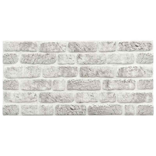 10pcs Light Gray Brick Look EPS 3D Wall Panels - Realistic Faux Brick Texture with Smooth Finish, Easy Peel & Stick Installation, Durable EPS Material for Modern Farmhouse, Industrial & Minimalist Interiors - Paintable Surfac