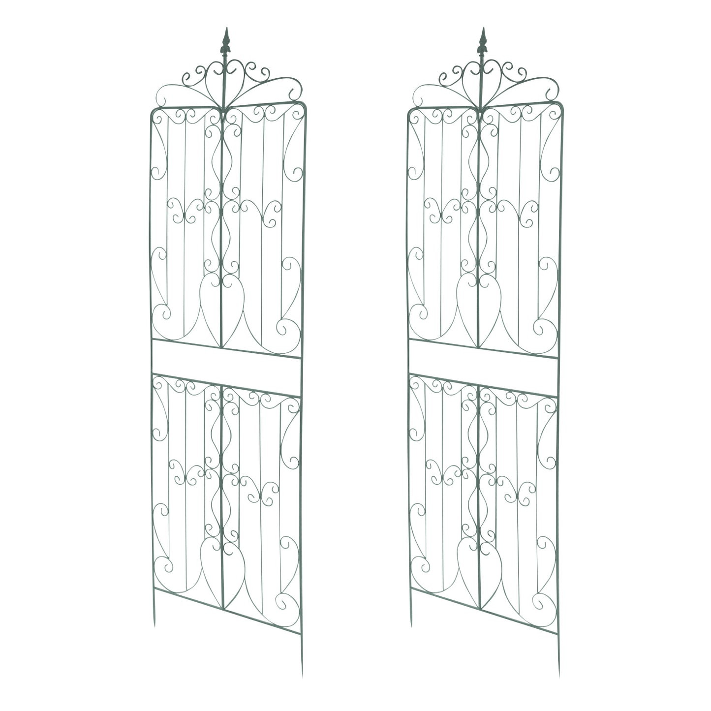 Garden Trellises, Iron Garden Trellis, 2pcs Trellises