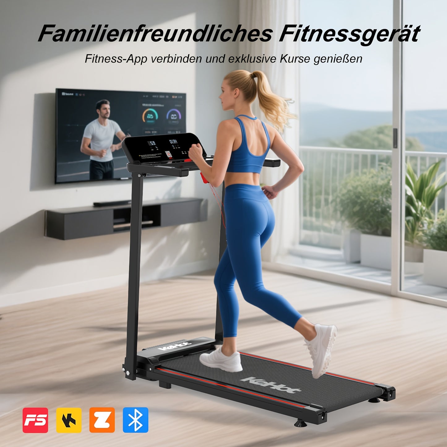 Loopband – Treadmill – Walk Pad – Folding Treadmill – Home Workout – Lichtgewicht Design – Stil Met App Connectiviteit