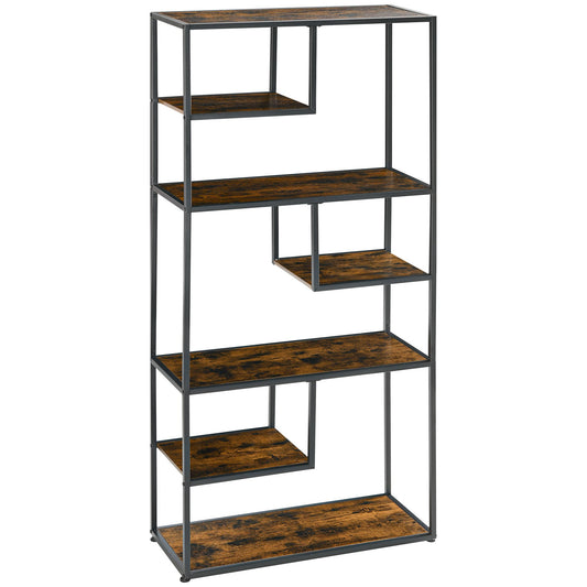 Opbergkast – Schoenenkast – Halmeubel – Opbergmeubel – Schoenenrek – Industriële Stijl – 7 Lade – Stalen Frame – 83x34x180 cm