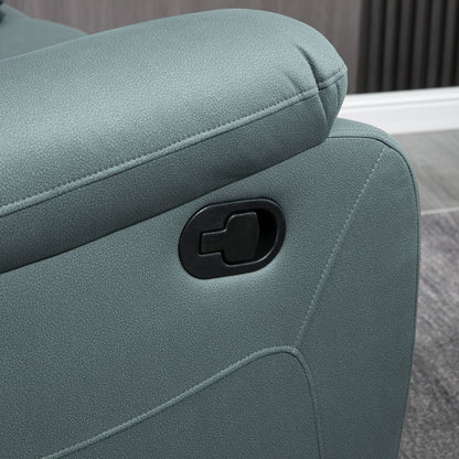 Relaxfauteuil – Relaxstoel – Fauteuil – TV-stoel – Loungefauteuil – Groen Polyester – Verstelbare Rugleuning en Voetensteun – Draaibaar en Schommelend