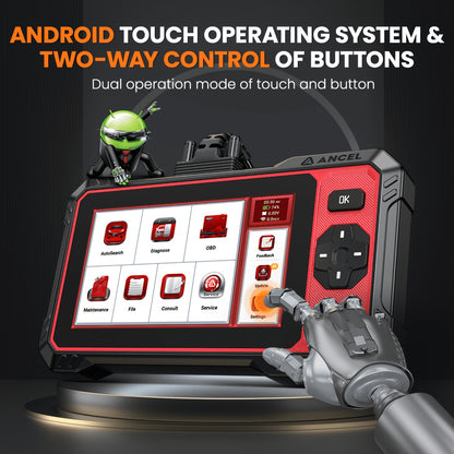 OBD2 Scanner – Autodiagnose Tool – Foutcode Lezer – Auto Diagnoseapparaat – Diagnose Scanner Full System – 7+ Resetfuncties – 15,75 cm Touchscreen