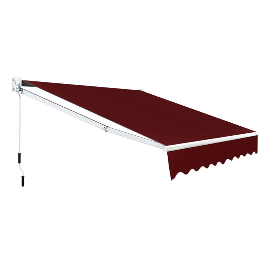 Zonnescherm – Zonwering – Uitschuifbaar Scherm – Terras Schaduw – Balkon Zonnescherm – Verstelbare Hoek 40-100° – Waterafstotend Polyester Doek & Aluminium Frame