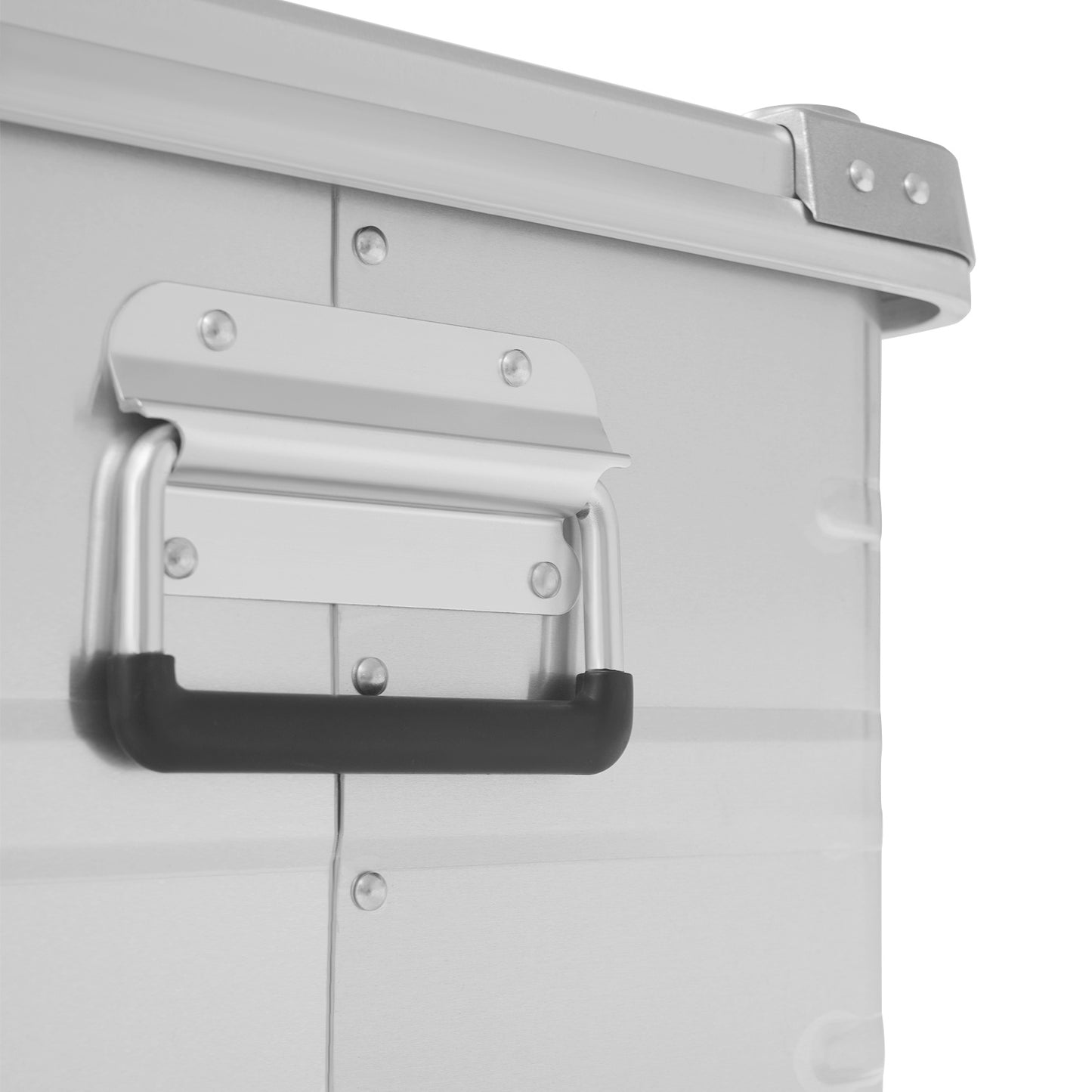 Opbergbox Aluminium – Opbergkist, Opbergdoos, Opbergcontainer, Opbergbak – Robuust & Sluitbaar – 50L Grote Inhoud, Weerbestendig
