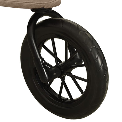 Buggy – Wandelwagen – Kinderwagen – Plooibuggy – Reisbuggy – Inklapbaar Met Eén Hand – Verstelbare Rugleuning – Taupe