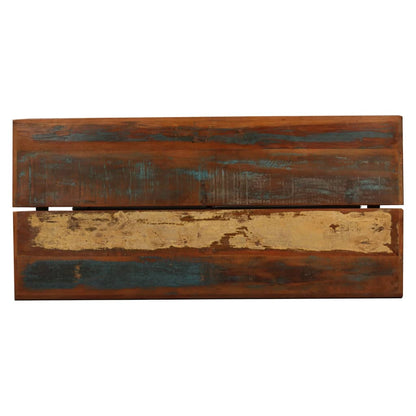 Bartafel – Statafel – Keukentafel – Eettafel – Barkruktafel – Massief Gerecycled Hout – Industriële Stalen Onderstel – 150 x 70 x 107 cm – Uniek Gebruikssporen Design