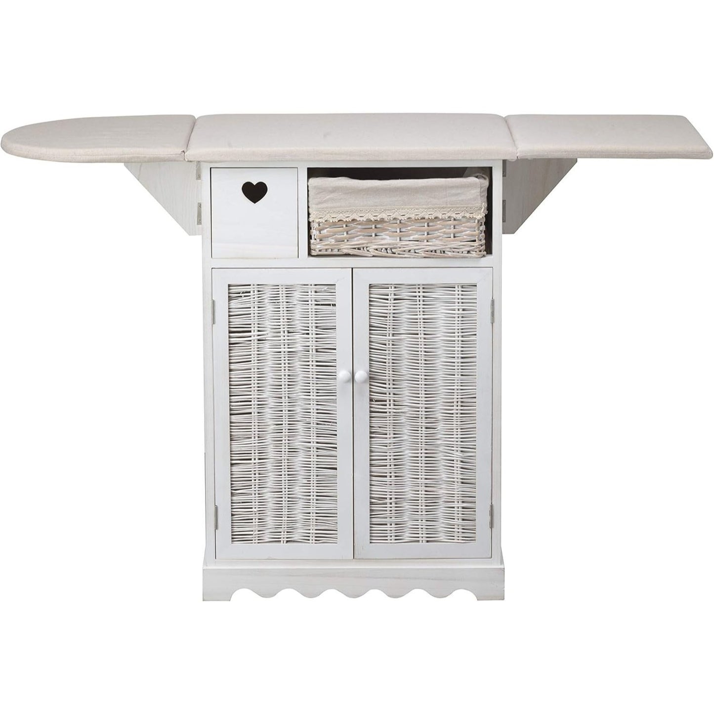 Strijkplank – Strijktafel – Strijkoppervlak – Mouwplank – Inklapbaar – Verstelbare Zijflappen – Houten Materiaal – Compleet Gemonteerd