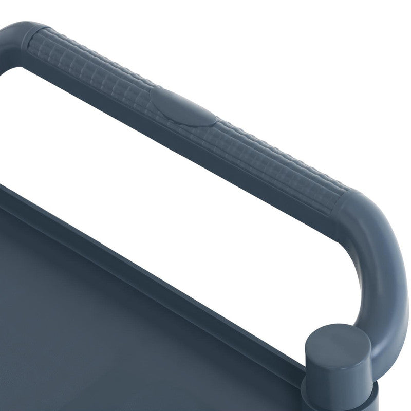 Waiter Service Cart with 3 Plastic Shelves, 84 x 49 cm, Up to 150 kg Capacity