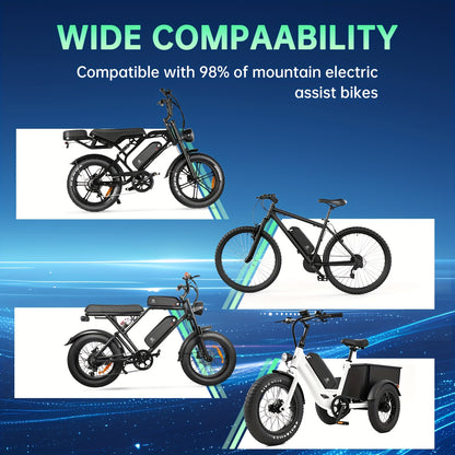 E-bike Accu – Elektrische Fiets Accu – Fietsaccu – Lithium Accu – Batterij – 36V 15AH – Ingebouwde 25A BMS – Antidiefstal Slot & USB Poort