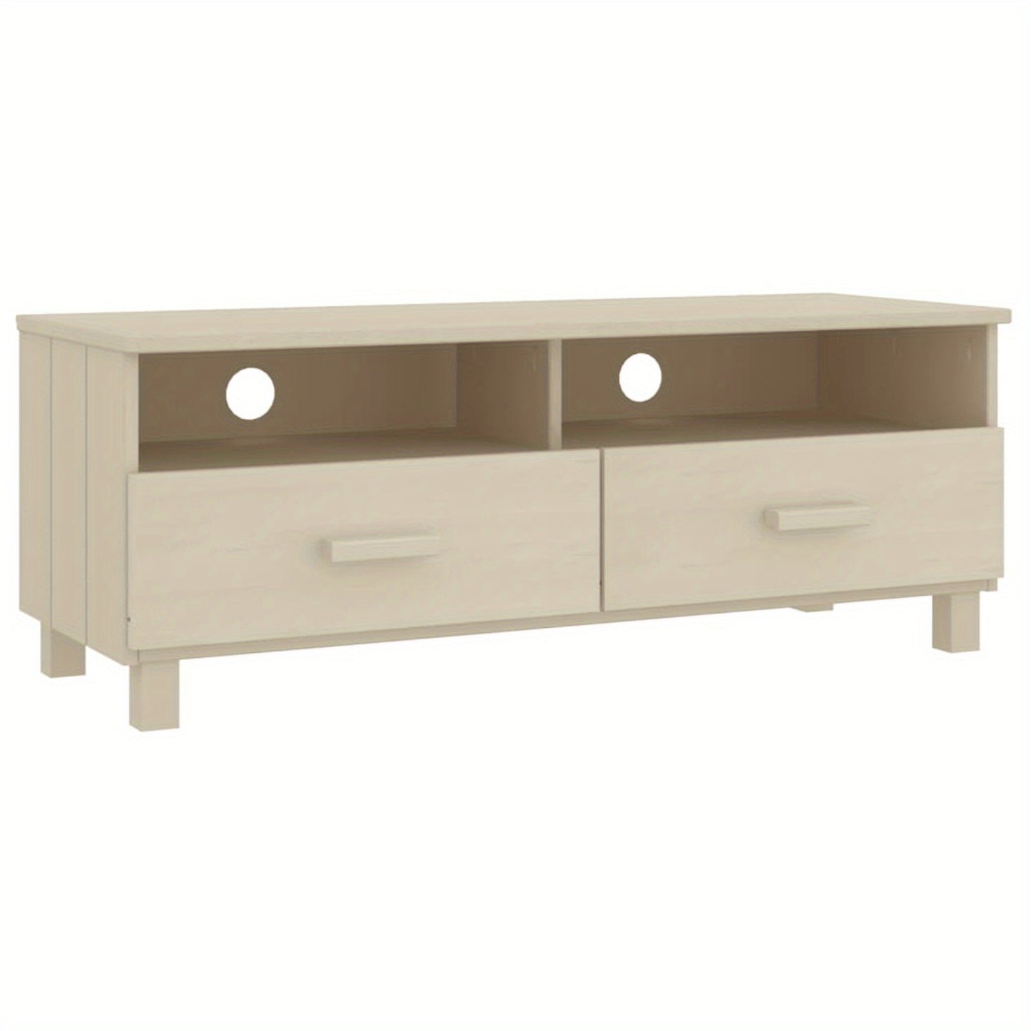 Tv Meubel – Tv Kast – Tv Dressoir – Tv Bank – Tv Cabinet – Modern Honey Brown – Massief Grenenhout – 104x40x40 cm – Minimalistisch Design