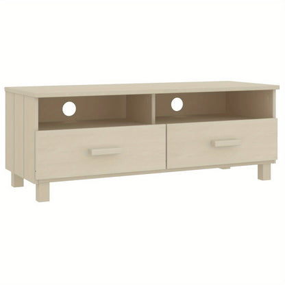 Tv Meubel – Tv Kast – Tv Dressoir – Tv Bank – Tv Cabinet – Modern Honey Brown – Massief Grenenhout – 104x40x40 cm – Minimalistisch Design