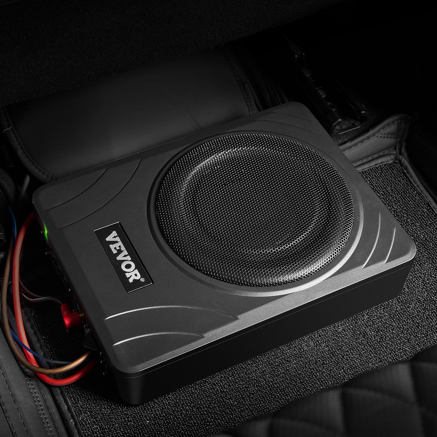 Auto Subwoofer – Autosubwoofer – Underseat Subwoofer – Actieve Subwoofer – Subwoofer met Versterker – 8 Inch – 300W Piekvermogen – Ultra Slank Aluminium Behuizing