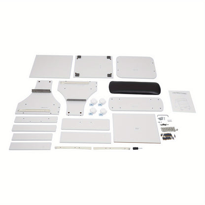 Nageltafel – Manicuretafel – Pedicuretafel – Nagelsalontafel – Werkbank – 3 Opbergniveaus – Brede Voetbadplatform – Vergrendelbare Zwenkwieltjes – Zwart