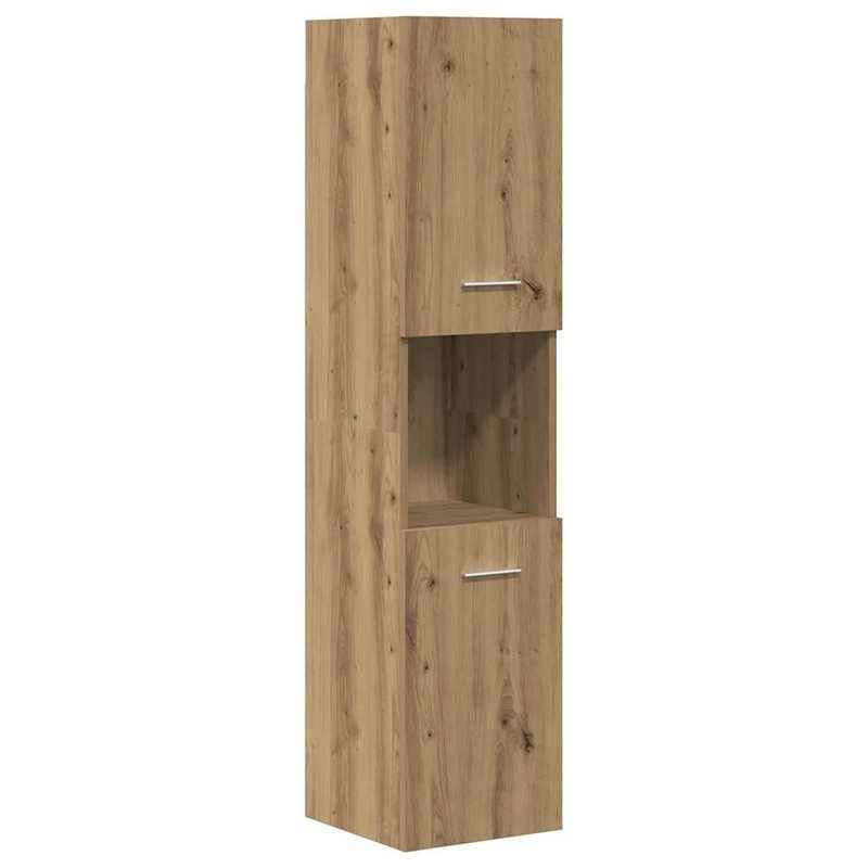 Badkamermeubelset – Badkamerkast – Opbergmeubel – Toiletmeubel – Meubels voor Badkamer – Artisan Eikenhout Look – Duurzaam Hardhout & Vezelplaat – Compact & Functioneel Ontwerp