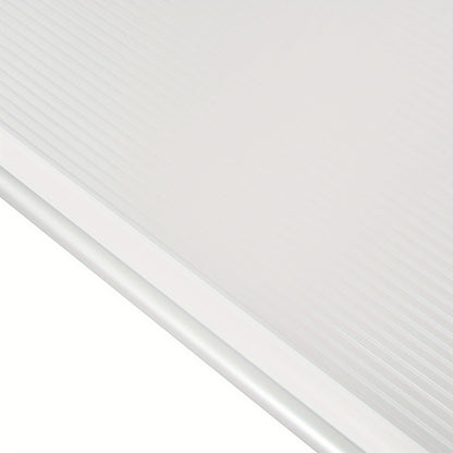 Deurkap – Deurafdekking – Deurblad – Deurzonwering – Deurbladkap – Transparant Zwart – 90x150 cm – Polycarbonaat & Polypropyleen