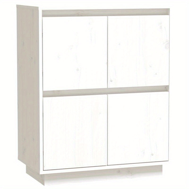 Sideboard 60x34x75cm massief grenenhout wit
