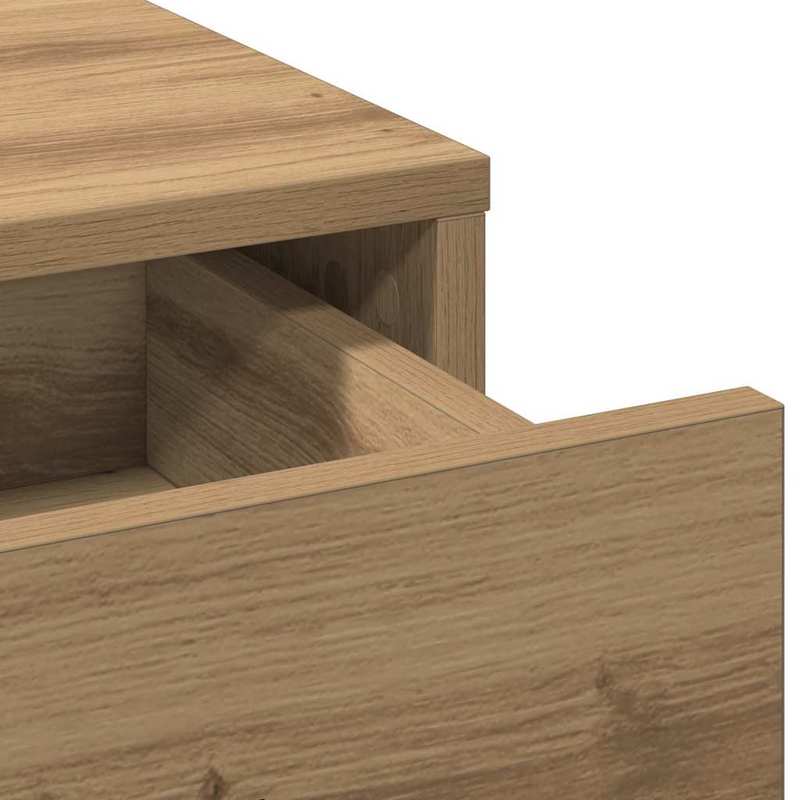 Kaptafelset – Kaptafel – Make-uptafel – Dressing Table – Toilettafel – Eikenkleur – Compact 50x41x135 cm – Duurzaam Plaatmateriaal