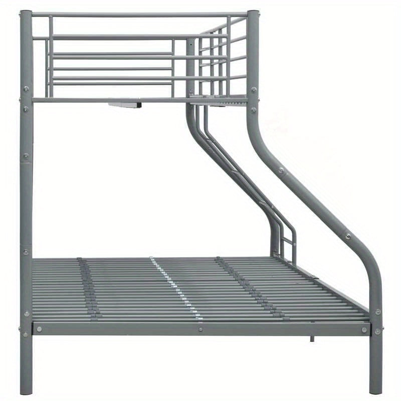 Metal Gray Stapelbed – Stapelbed Frame – Hoogslaper – Bed Met Bureau – Opbergbed – Stevige Metalen Constructie – Ruimtebesparend Ontwerp 140x200cm/90x200cm