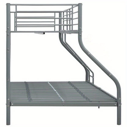 Metal Gray Stapelbed – Stapelbed Frame – Hoogslaper – Bed Met Bureau – Opbergbed – Stevige Metalen Constructie – Ruimtebesparend Ontwerp 140x200cm/90x200cm