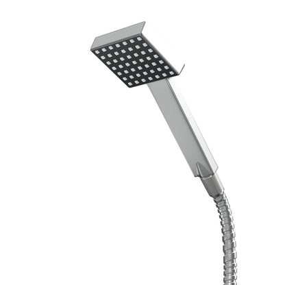 Regendouche Set – Douchepaneel – Douchekolom – Handdouche – Waterval Douche – RVS Staal – 5 Modi Inclusief – 20x47,8x122 cm – Wit