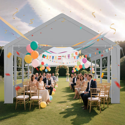 Partytent – Tent – Feesttent – Tuinkamer – Paviljoen – Waterdicht – UV-bestendig 50+ – 3x6 meter – Stevig Gegalvaniseerd Stalen Frame – Afneembare Zijwanden