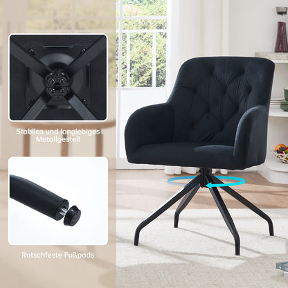 Draaifauteuil – Loungefauteuil – Relaxzetel – Accentstoel – Tweedelige Set Olijfgroen – 360° Draaibaar – Fluweelzachte Bekleding – Stevig Metalen Frame
