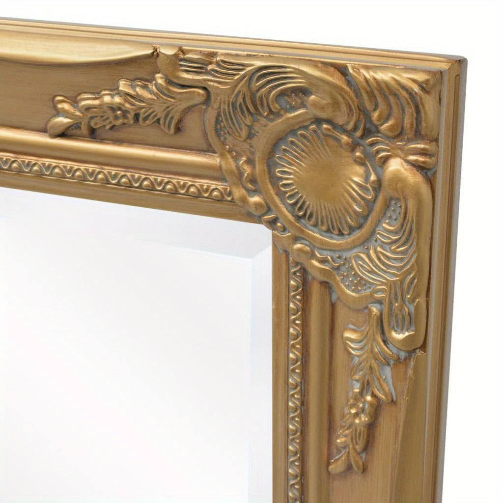 Barok Spiegel – Grote Wandspiegel – Full-Length Spiegel – Decoratieve Spiegel – Luxe Spiegel – 100x50 cm – Gouden Ornate Kunststof Frame