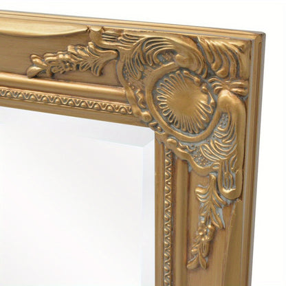 Barok Spiegel – Grote Wandspiegel – Full-Length Spiegel – Decoratieve Spiegel – Luxe Spiegel – 100x50 cm – Gouden Ornate Kunststof Frame