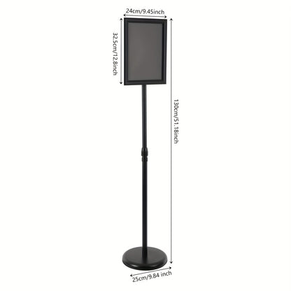 8pcs Adjustable Heavy-duty Base Sign Stand Floor-standing Stand, Adjustable Sign Stand Poster Stand with Aluminum Snap Opening Frame