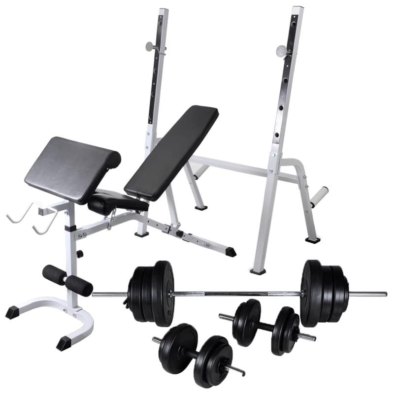 Verstelbare Gewichtbank – Krachtbank – Fitnessbank – Halterbank – Dumbbellbank – Hoogwaardig IJzer – Max. Belastbaarheid 60,5 kg