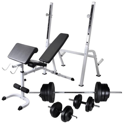 Verstelbare Gewichtbank – Krachtbank – Fitnessbank – Halterbank – Dumbbellbank – Hoogwaardig IJzer – Max. Belastbaarheid 60,5 kg