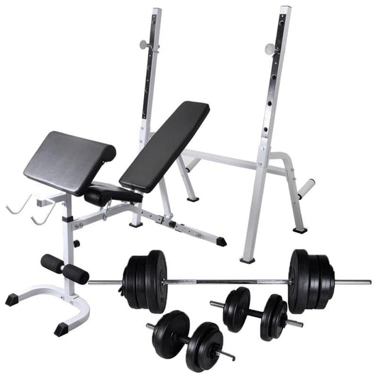 Verstelbare Gewichtbank – Krachtbank – Fitnessbank – Halterbank – Dumbbellbank – Hoogwaardig IJzer – Max. Belastbaarheid 60,5 kg