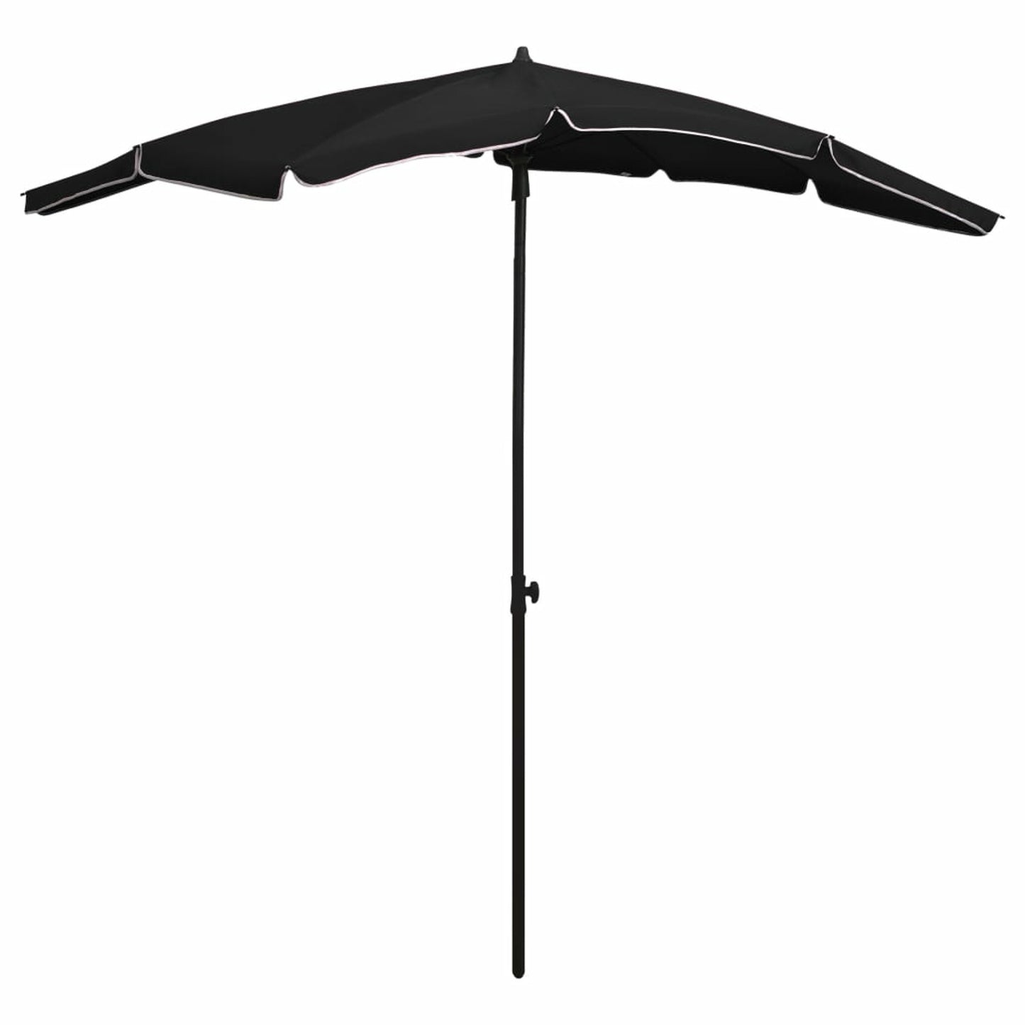 Parasol – Zonnescherm – Tuinparasol – Balkonparasol – Aluminium Schaduwparasol – 180x130 cm – Verstelbaar 180° Draaibaar – Duurzaam Metalen Frame – Smokeless Coal Grijs