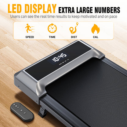 Loopband – Walking Pad – Treadmill – Wandelband – Walking Pad Elektrisch – 6,5% Hellingshoek – Draadloos Bedienbaar Met Afstandsbediening