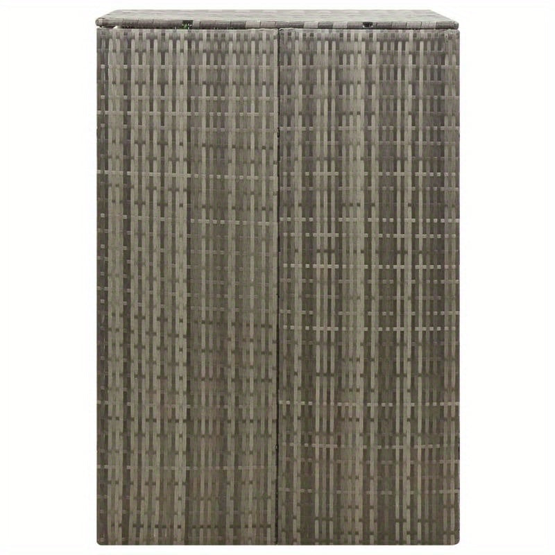 Afvalbak – Prullenbak – Vuilnisbak – Afvalcontainer – Afvalemmer – Groen – Polyrattan – Duurzaam & Lekvrij – 70x80x117 cm – Voor Thuis en Kantoor