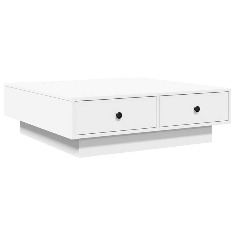 Coffee Table 90X90X28 Cm Chipboard White