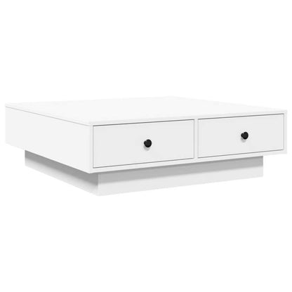 Coffee Table 90X90X28 Cm Chipboard White