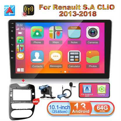 Android 13 Double Din Autoradio – Auto Stereo – Multimedia Systeem – Navigatie Radio – Touchscreen Radio – 10,1 Inch HD Scherm – 4GB+64GB – Inclusief AHD Camera & Microfoon