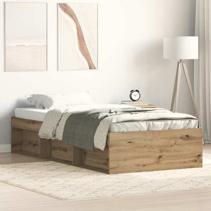 Bed frame without Mattress Oak Artigianale 100x200cm Practical, removable, suitable for all seasons