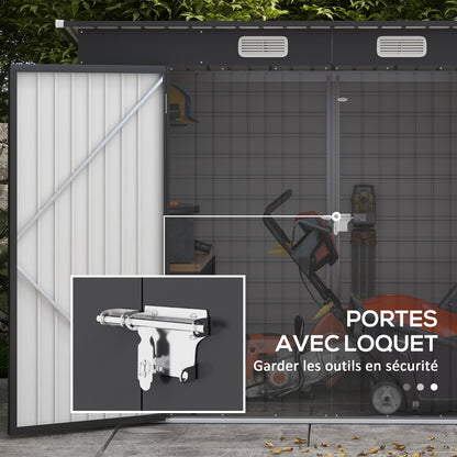 Tuinhuisje – Tuinschuur – Gereedschapsschuur – Tuinkast – Metallische Tuinkast – 3m² Opbergruimte – Weerbestendig Aluminium