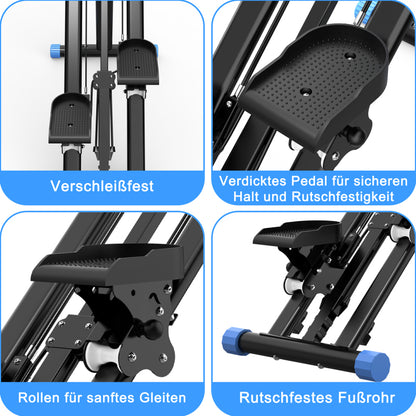 Trapstepper – Stepper – Stair Climber – Fitnessstepper – Cardio Trainer – Verstelbare Weerstand 3 Niveaus – Opvouwbaar en Stabiel Tot 120 kg