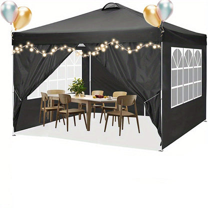 Partytent – Paviljoen – Easy-up Tent – Vouwtent – Schaduwtent – Waterdicht – UPF50+ Bescherming – 3x3m – Verstelbare Hoogte – Luchtventilatie – Inclusief Zandzakken en Draagtas