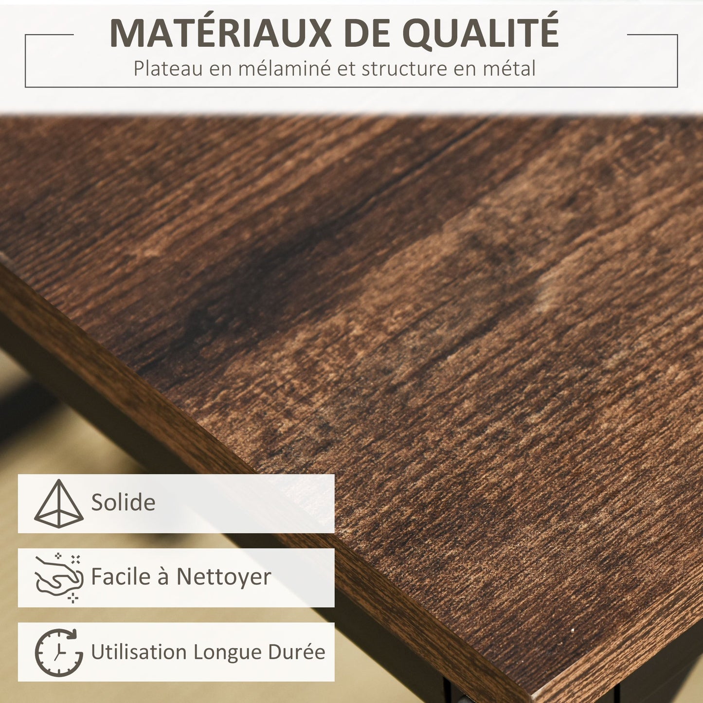 Bartafelset Industrieel – Bartafel – Barmeubel – Barkrukken – Keukentafelset – Zwart Metalen Frame – Eikenhout Look – Compact Design – Stevige Voetensteunen
