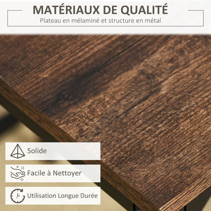 Bartafelset Industrieel – Bartafel – Barmeubel – Barkrukken – Keukentafelset – Zwart Metalen Frame – Eikenhout Look – Compact Design – Stevige Voetensteunen