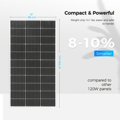 Zonnepanelen Set – Solar Panel – Zonnepaneel – Photovoltaïsch Paneel – Zonne-energielamp – 2x120W 240W Totaal – Monokristallijn – Hoge Efficiëntie – Glasbescherming – MC4 Connectoren – 21,5V Voor 12V/24V Systemen