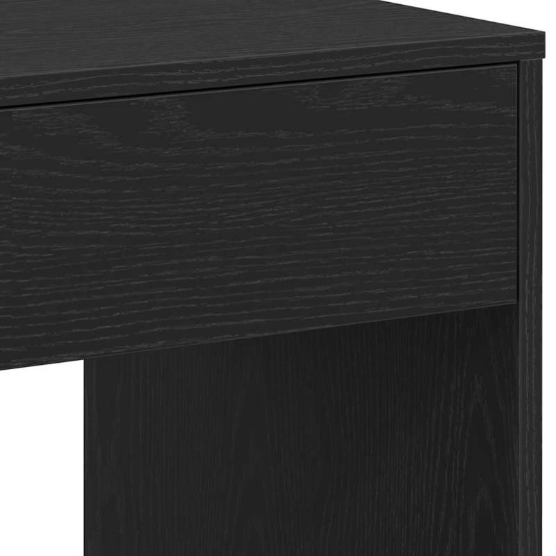 Bureau – Computertafel – Schrijftafel – Werkbureau – Kantoormeubel – Zwart Eiken – Spaanplaat – Ruime Werkplek 101x50x76,5 cm – Handige Opbergruimte