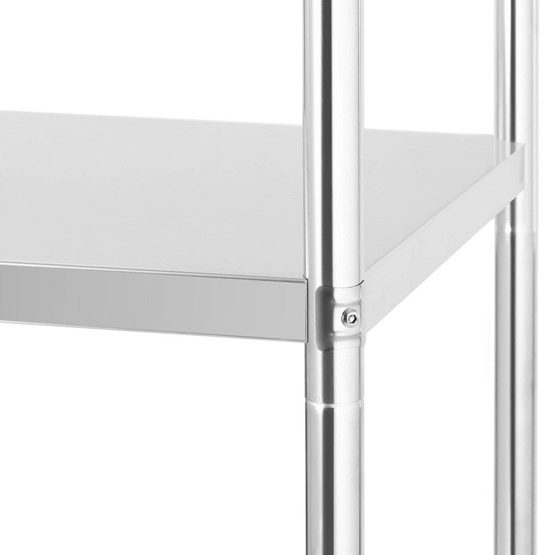 Stellingkast – Opbergrek – Magazijnrek – Opbergkast – Legbordstelling – Roestvrij Staal – 80x40x180 cm – 200 kg Draagkracht