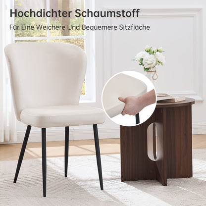 4 Dining Chairs Set, Modern Kitchen Chairs with Velvet Fabric and Metal Legs, Suitable for Dining Room, Kitchen, Living Room, Bedroom, Classic Style, Armless Design, Solid Back, No Electricity Needed, Easy to Clean, Dining Ro