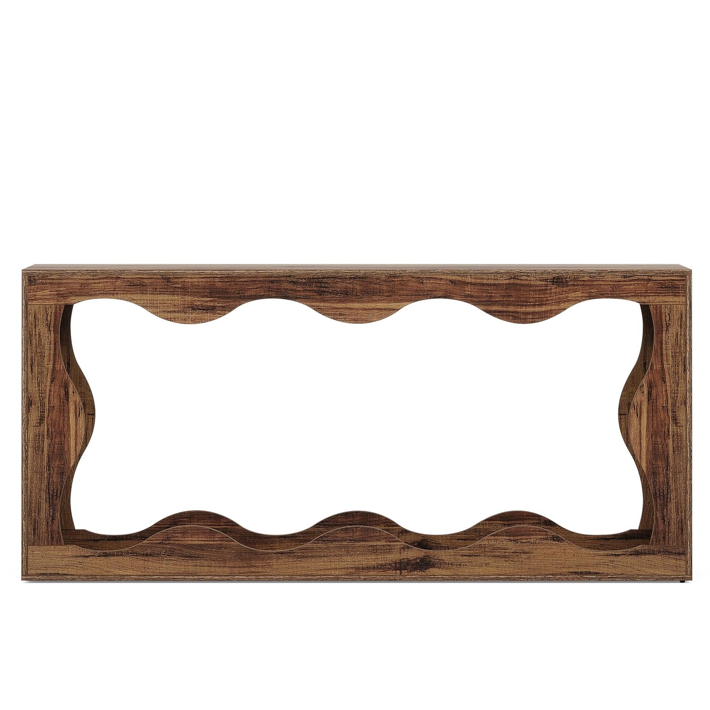 Smalle Sidetable – Smal Sideboard – Smalle Console Tafel – Smalle Bijzettafel – Smalle Haltafel – Landelijke Woonkamer Tafel – 160 cm Breed – Robuust Houten Blad